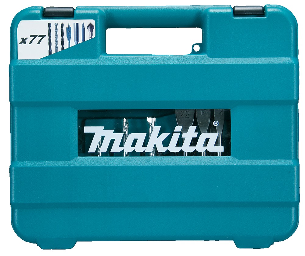 Makita D-47226 Set Punte Inserti Bits Trapano Avvitatore 77 Pezzi Metallo foto 2