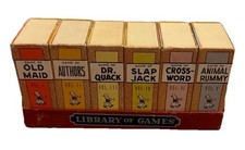 Vtg 1930s Russell Library of Games Set of 6 Complete Miniature Card USA Read