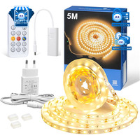 Led Strip 5M Warmweiß Dimmbar Mit Fernbedienung 3000K 1300Lm