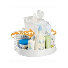 dexbaby The Spin Changing Station Unisex Nursery Organizer White Baby Storage