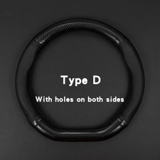 Universal Car Steering Wheel Cover Carbon Fiber Leather 3D anti Slip