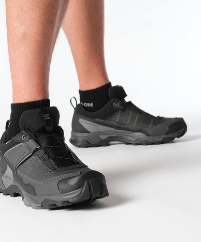 Salomon X Ultra 5 GTX Men's Hiking Shoes, Black/Asphalt/Castlerock, M11.5 - Picture 7 of 7
