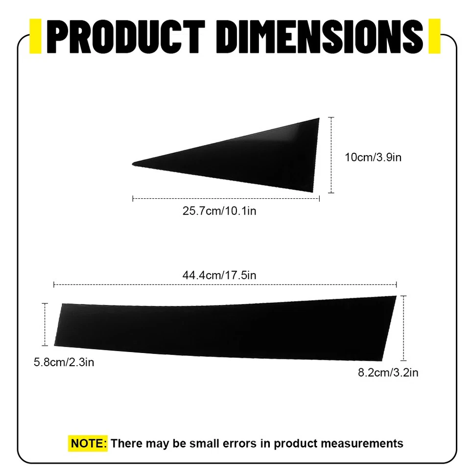 Cubierta de poste de pilar de ventana negra brillante para Chevrolet Captiva 2009-2018 6-30X Foto 2 de 4