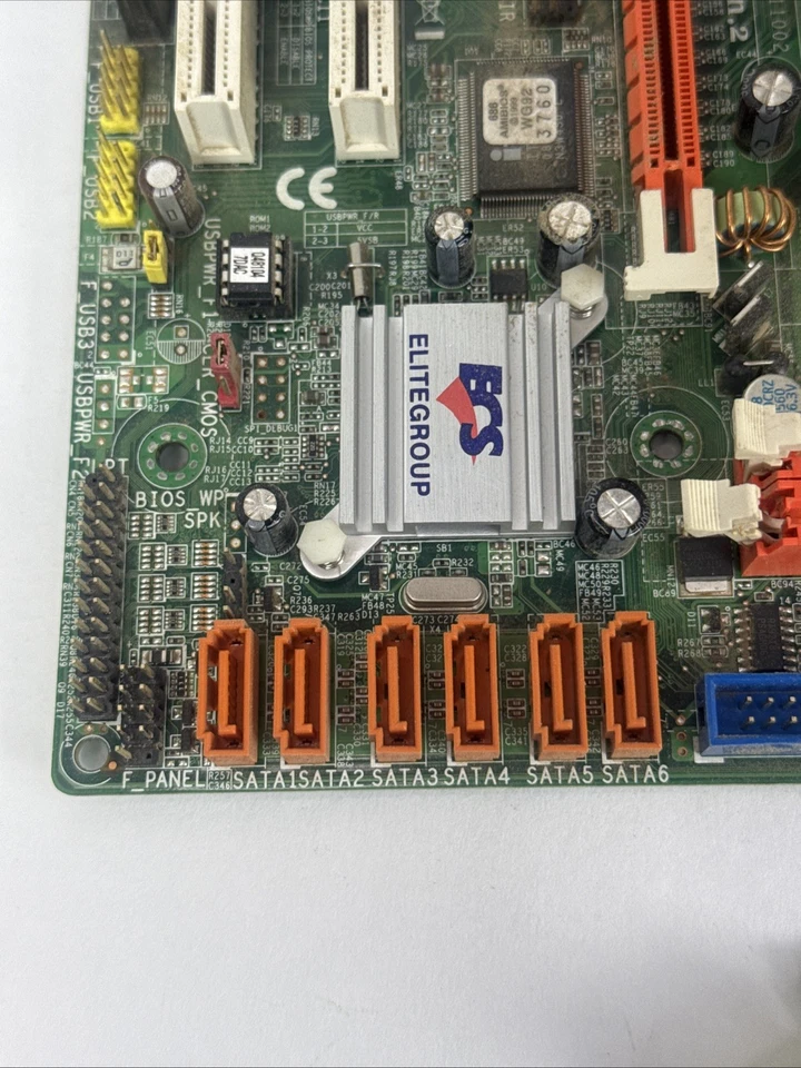 ECS Socket Motherboard A780GM-M3 AM3/AM2+ AMD 780G Micro ATX AMD Huge Heat Sync - Image 4 of 4