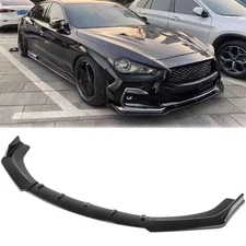 For INFINITI Q50 2014-2022 Front Bumper Lip Spoiler Lower Splitter Glossy Black