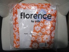 Florence by Mills Dog Throw Blanket Orange Floral One Size New