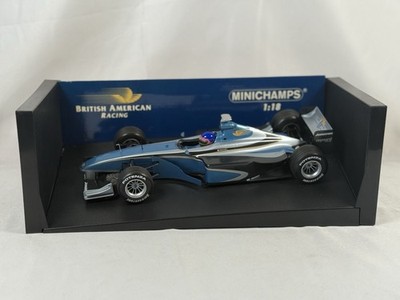 Minichamps Maßstab 1:18 Die Cast Modell BAR 01 Supertec - blau & silber verpackt