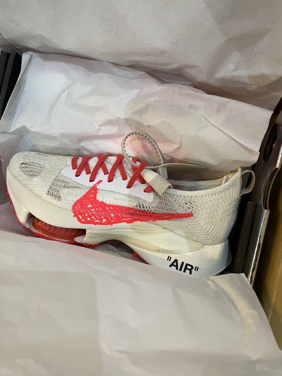 NIKE 27.5cm Off White Nike Air Zoom Tempo Next Flyknit Solar Red thumbnail 8