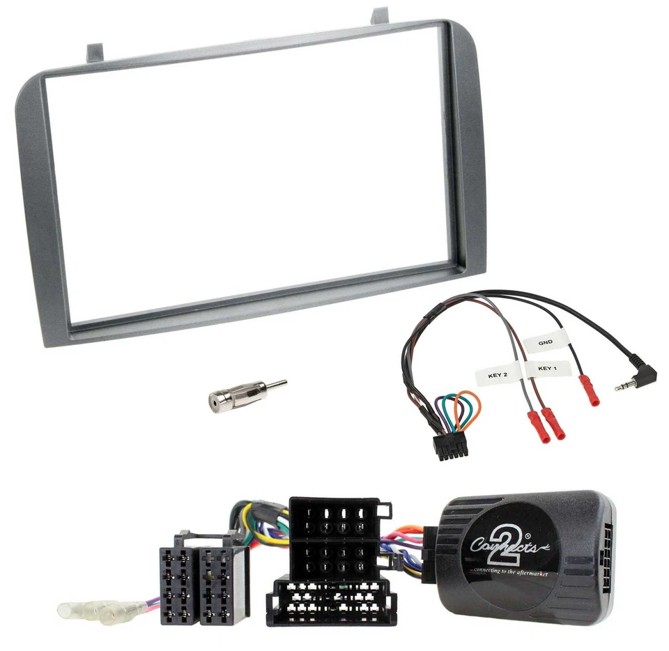 JVC Bluetooth 2DIN Lenkrad DAB USB Autoradio für Alfa Romeo GT 147 07-10 anthraz - Bild 3 von 4