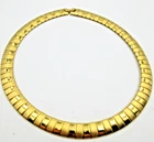 VTG MODERN? 17" chunky chain gold tone metal Necklace fashion costume jewelry