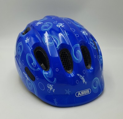 ABUS Smiley 2.0 Kinder Helm Fahrradhelm Blau Sharky Hai M 50 - 55 cm