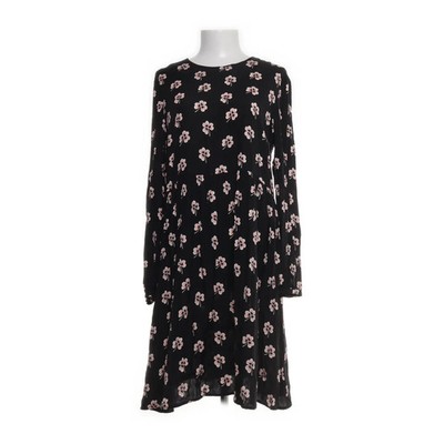 Hallhuber, Kleid, Größe: 42, Schwarz/Pink/Weiß, Elasthan/Seide, Blumen #vbh