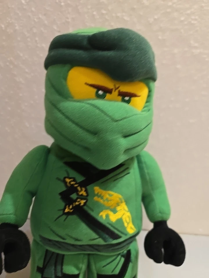 LEGO Green Ninjago Lloyd Ninja Warrior 13" Plush Stuffed Doll Toy 2020 EUC - image 2 of 4