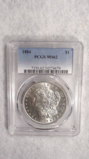 1884 P Morgan Dollar PCGS MS62 UNCIRCULATED BETTER DATE $1 Coin BUY IT NOW!