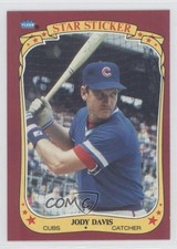 1986 Fleer Star Stickers Jody Davis #30 1md