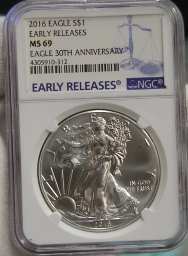 2016 US Silver Eagle $1 NGC MS69 Early Releases