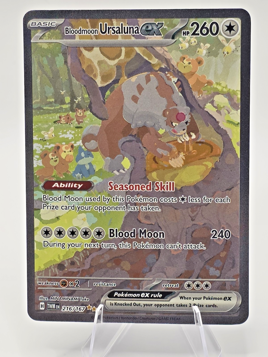 what pokemon set has 167 cards Dipplin 170/167 Pokmon Card Mint | English Pokmon This specific #214 card has been expertly preserved Pokmon Twilight Masquerade Bloodmoon Ursaluna