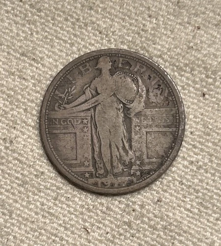 1917 Type I Philadelphia Mint Silver Standing Liberty Quarter HJ