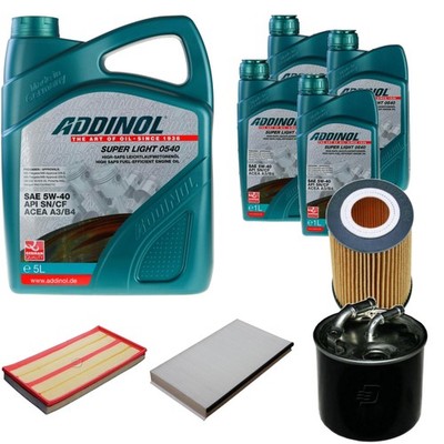 Inspektionspaket ADDINOL SUPER LIGHT 5W-40 9L für Mercedes Vito/Mixto Kasten