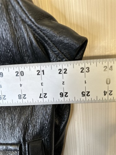 Genuine US Army Air Force Flyers Black Mens L Bomber Type A-2 Leather Jacket - Picture 10 of 13