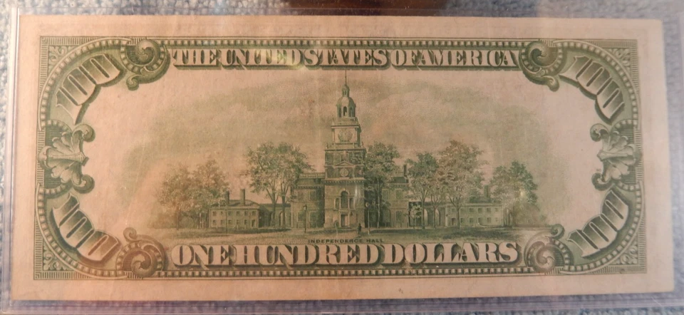 1934 $100  Federal Reserve  Note - LOW SERIAL # DOOO84283A  Cleveland Ohio - Image 2 of 4