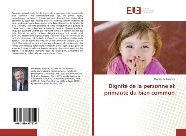 Thomas De Koninck | Dignité De La Personne Et Primauté Du Bien Commun | Buch-image