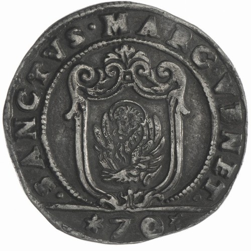 1625-1629 Italy Silver Half Scudo of the Cross SS/SS+, small class.