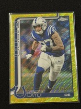 Topps Chrome Yellow Wave Refractor Laiatu Latu /275 Serial Numbered