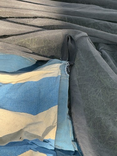 VINTAGE USED SEARS TED WILLIAMS CANVAS TENT 104” X104” Plus Screen Room As Is - Picture 9 of 15