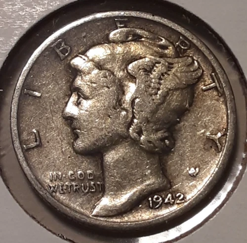 1942-D Mercury Dime 10c Denver Mint 90% Silver (#496-12920/RBN)