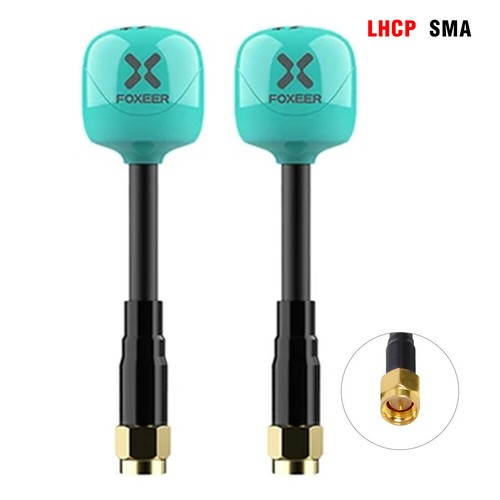 2x FOXEER FPV Mini Antena Lollipop 4 Plus 5.8G 2.6dBi Omni para RC Racing Drone - Imagen 7 de 47
