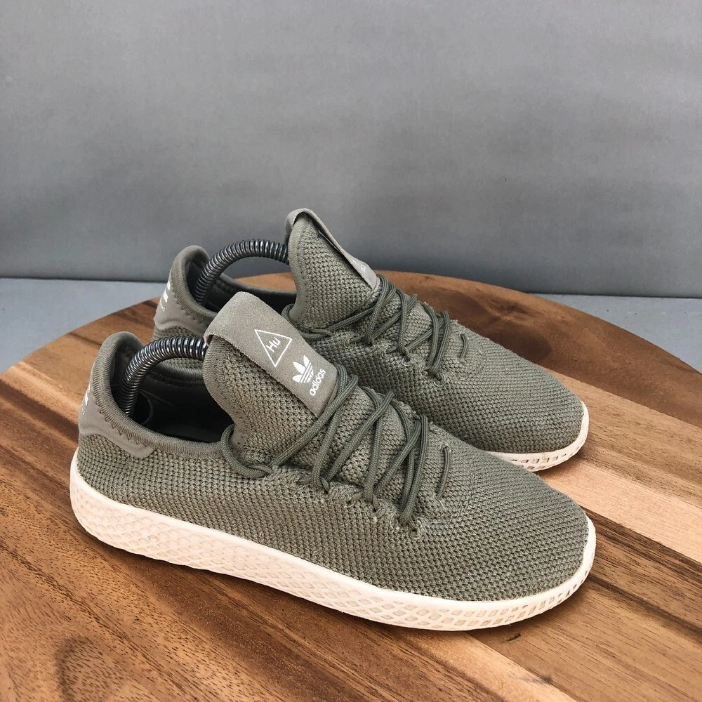 Adidas Pharrell Williams Tennis HU Sneakers Verde Oliva Scarpe Casual 3