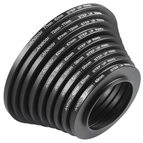 18 Pcs Lens Filter Stepping Rings Kit 9pcs Step Up Ring 9pcs Step Down Ring K0A0 - Picture 7 of 9