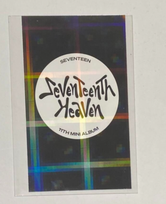 SEVENTEEN WOOZI SEVENTEENTH HEAVEN HMV Lucky Draw 11th Mini Album