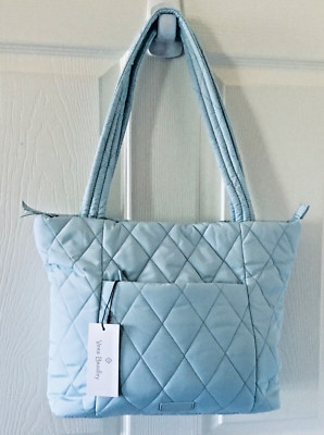 Vera Bradley ~ ''Sea Salt Blue'' ~ Ultralight  Small Vera Tote Bag ~ NWT