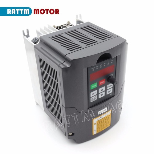 3KW Variable Frequency Drive VFD Inverter 220V 4HP Output 3 Phase 13A&2M Cable - Picture 5 of 6