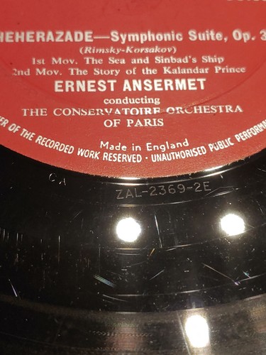 Ansermet - Rimsky-Korsakov Scheherazade LP London - CS 6018 Stereo DG VG+ 2E\2E - Foto 9 di 10