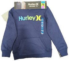 Hurley Boy's 10/12 2-Piece Hoodie & Cotton Blend Tee Set Midnight Navy D4