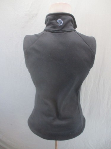 MOUNTAIN HARDWEAR Size S Womens Black Full Zip Stand Collar Outdoor Vest 328 - Picture 4 of 11
