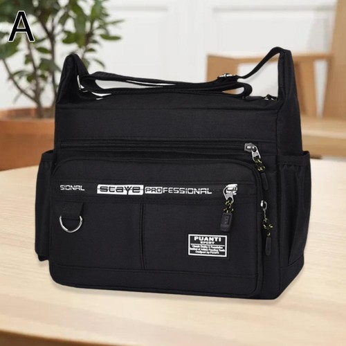 Borsa a tracolla uomo grande capacità, impermeabile e resistente all'usura backa3d8 H0K9 - Foto 8 di 28