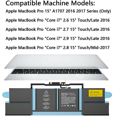 Apple MacBook Pro 15inch Touch Bar Battery - A1820 for sale Apple MacBook Pro 15inch Touch Bar Battery - A1820 for sale