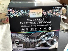 New ORCHESTRA OF LIGHTS UNIVERSAL VIRTUOSO SPEAKER MUSICAL LIGHT SHOW GEMMY XMAS