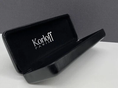 Korloff Brillenetui Hartschale Schwarz Sonnenbrille Brille Metall - Bild 1 von 4