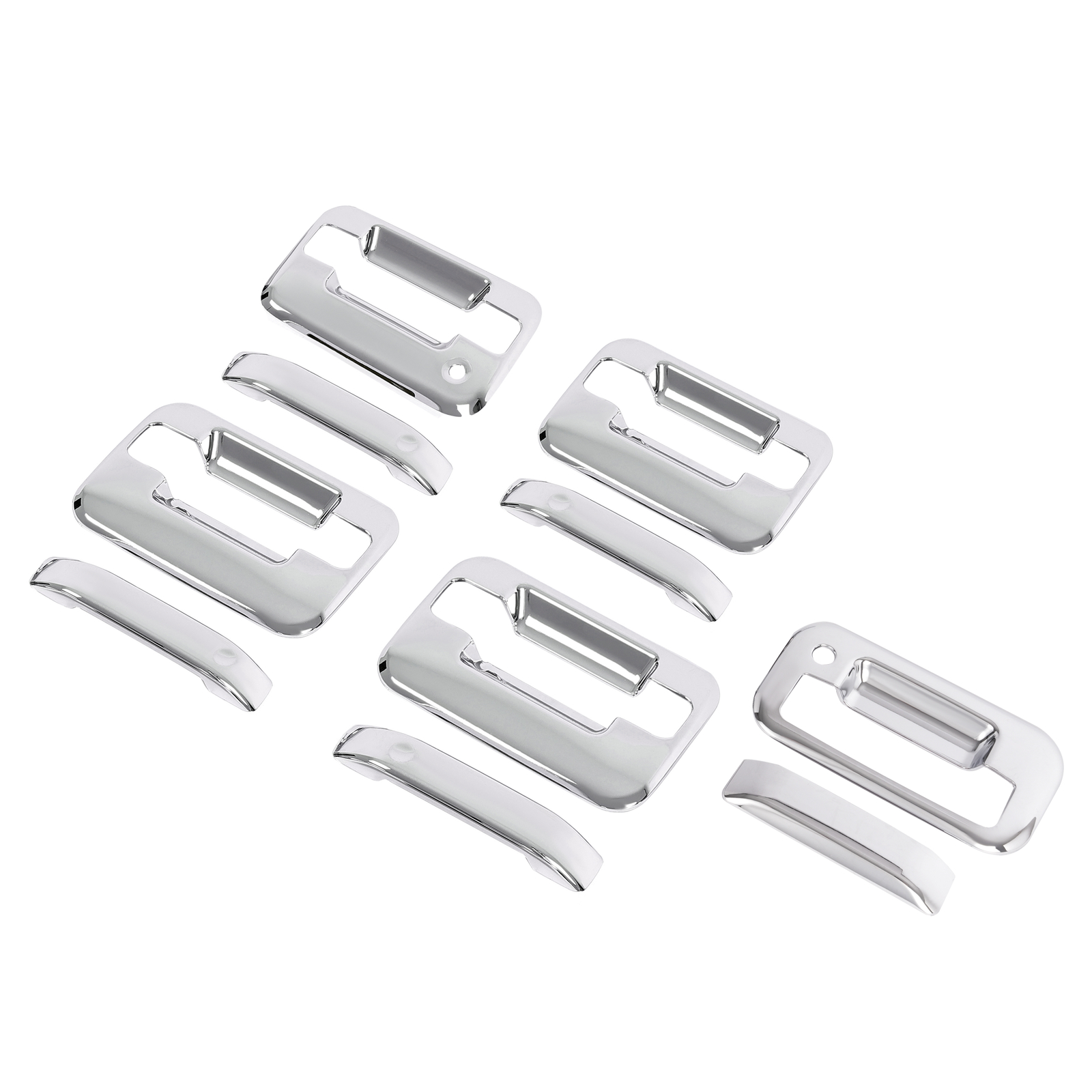 Fits 2004-2014 Ford F-150 F150 Chrome 4 Door Handle + Tailgate Handle Covers