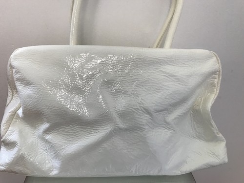 goldenbleu patent leather shoulder bag handbag purse satchel gold hardware large - Picture 6 of 10