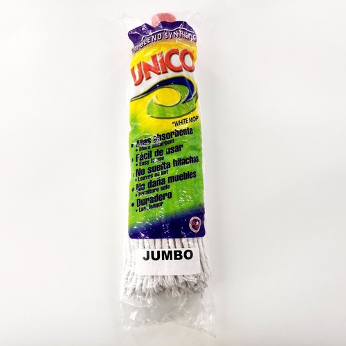 Unico Jumbo White Mop Head Refill Replacement 1 Piece Brand New Sealed