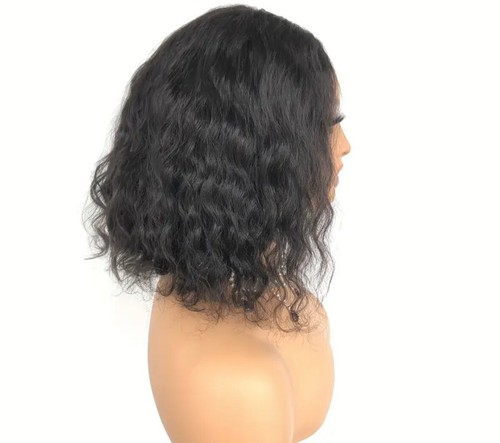 KELLY✨Natural Brazilian 14” Waves 4x4 Human Hair Lace Frontal Wig - Picture 4 of 11