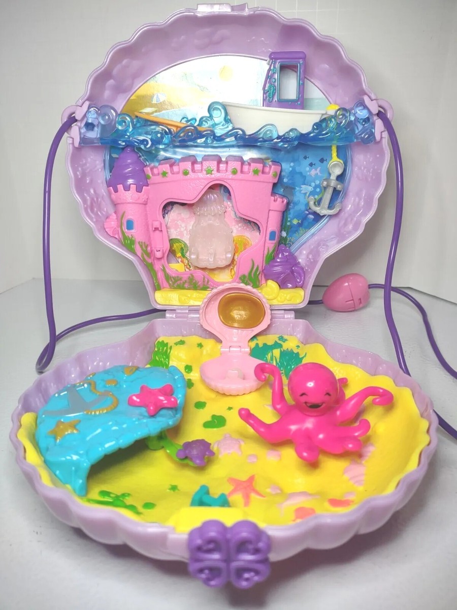 Polly Pocket Tiny Power Purple Seashell Purse Ocean Playset