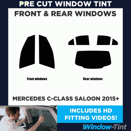 For Mercedes C-Class 4-door Berlina 2015+ Full Pre Cut Window Tint Kit Film film - Picture 2 of 10