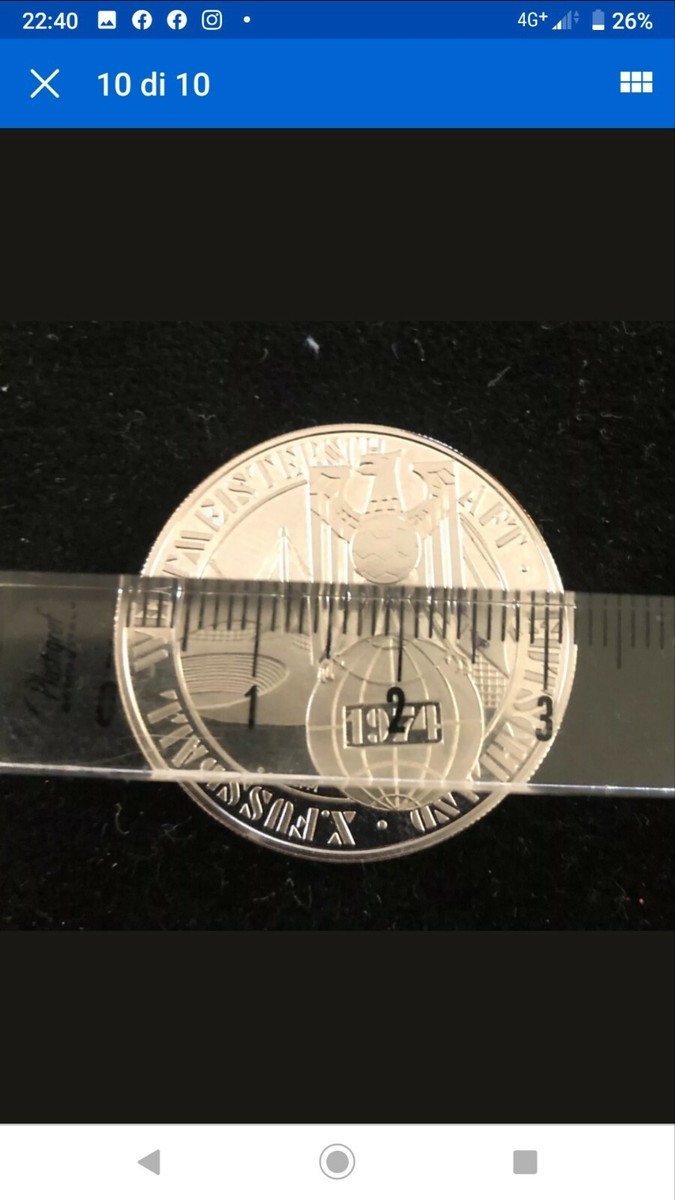 Pièce Argent Allemagne – Coupe Du Monde 1974 – World Cup Silver Coin